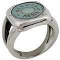 Hermes Corozo Ring Sellier Metal Silver