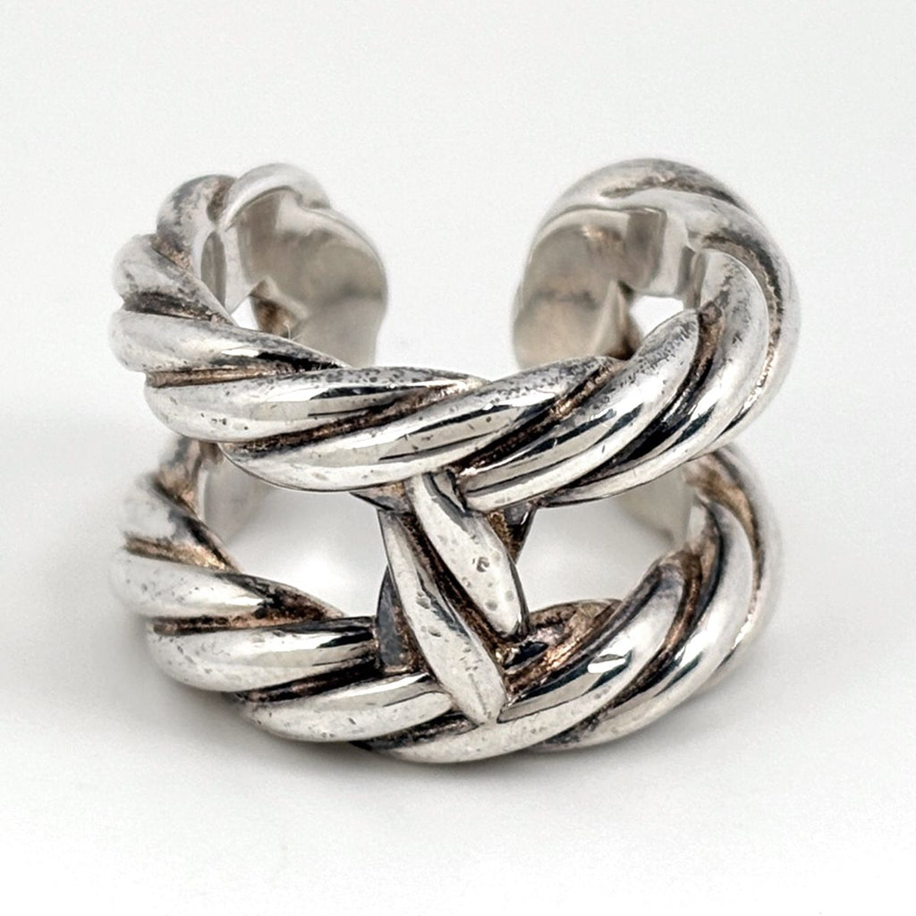 Hermes Parade Twist Ring 925 Sterling Silver — view 2
