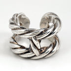 Hermes Parade Twist Ring 925 Sterling Silver — view 2
