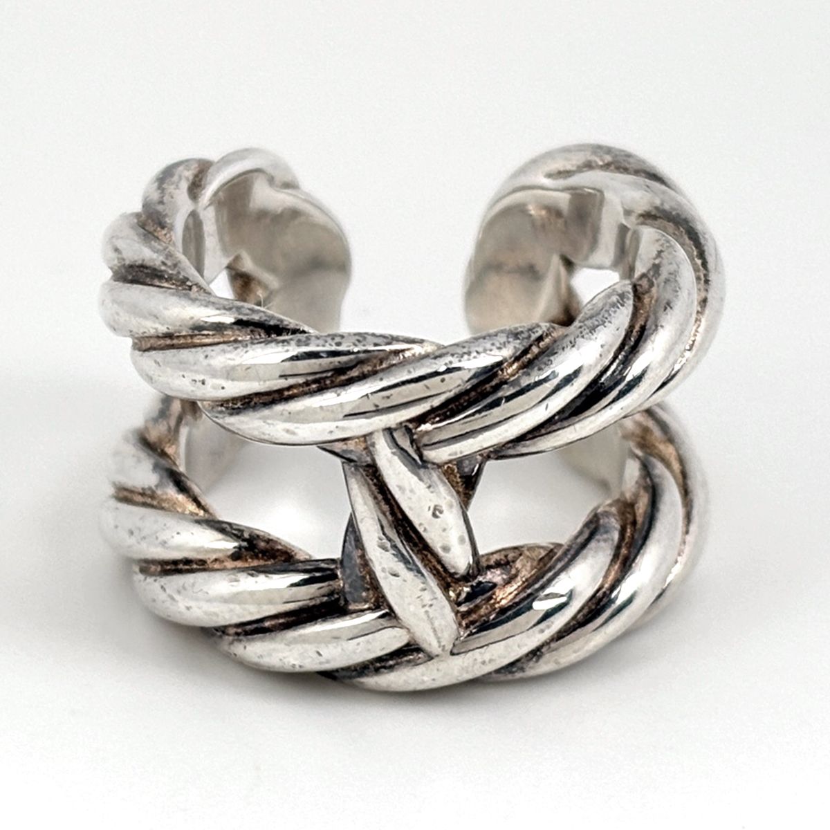 Hermes Parade Twist Ring 925 Sterling Silver — view 2
