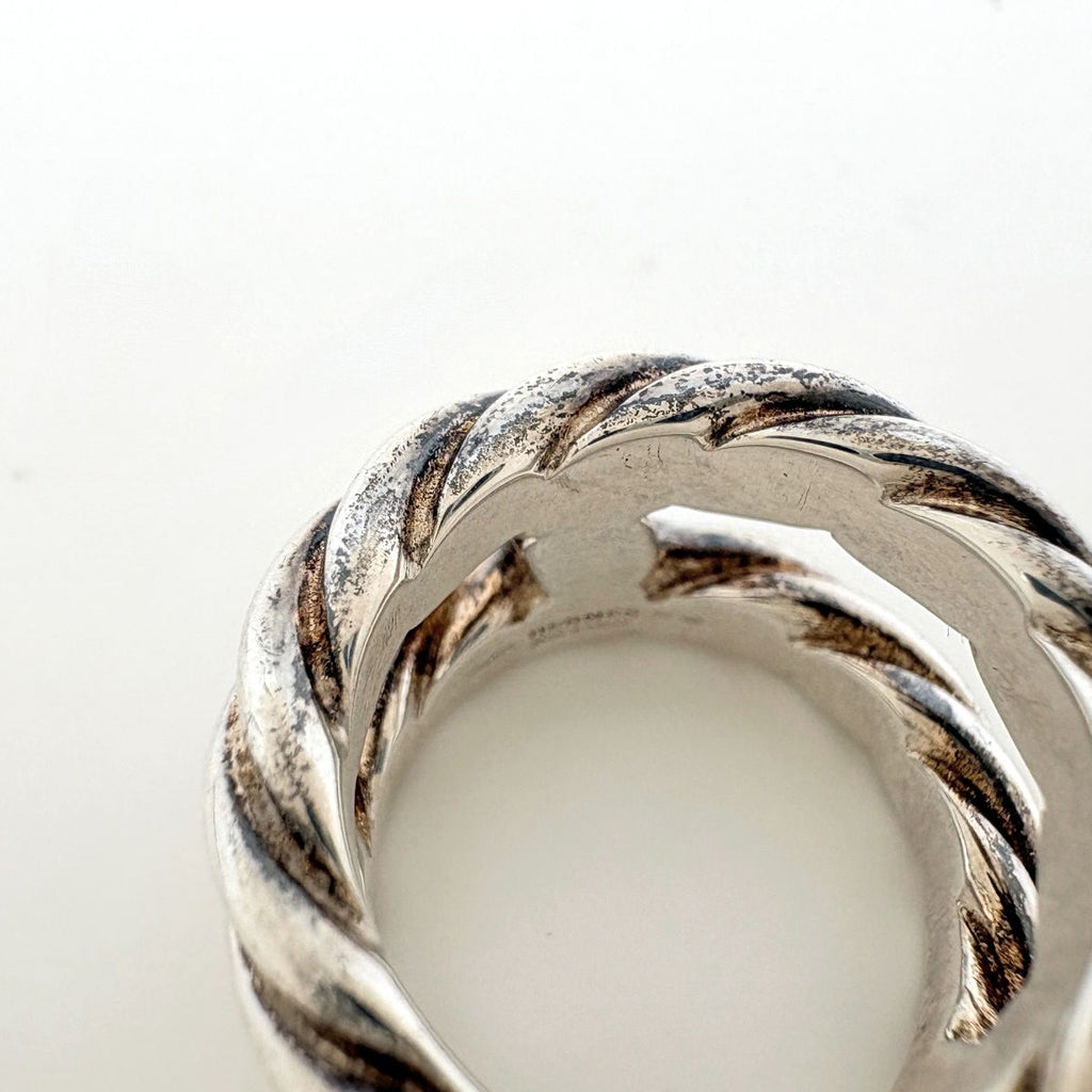 Hermes Parade Twist Ring 925 Sterling Silver — view 5
