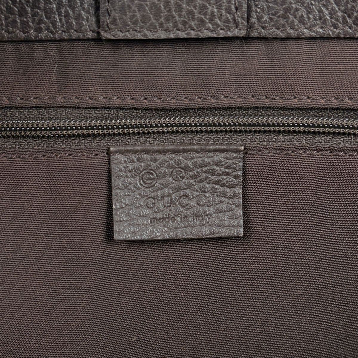 Gucci Tote Bag Bamboo Fringe Tassel Leather Brown — view 7