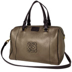 Loewe Handbag Fusta 25 2-Way Leather Brown