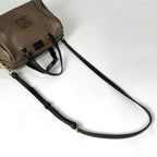 Loewe Handbag Fusta 25 2-Way Leather Brown — view 7