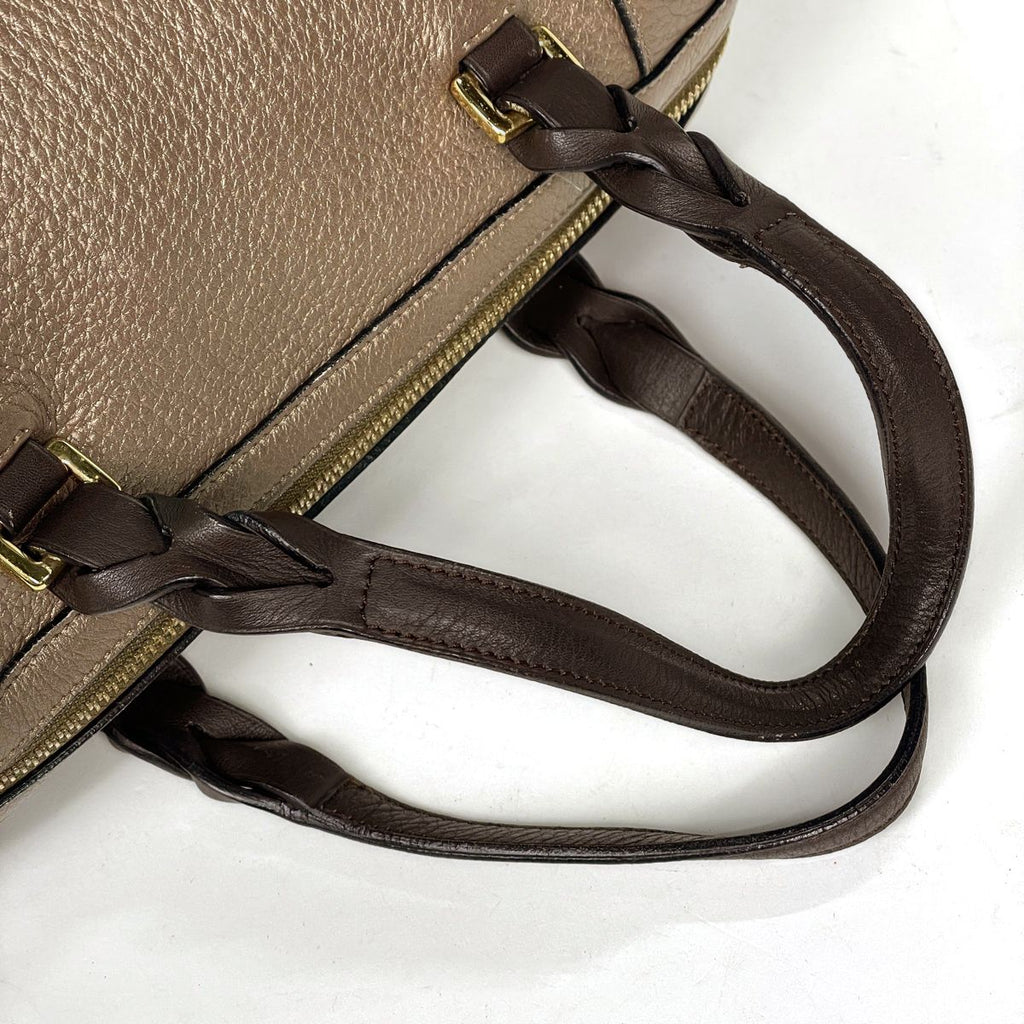Loewe Handbag Fusta 25 2-Way Leather Brown — view 5