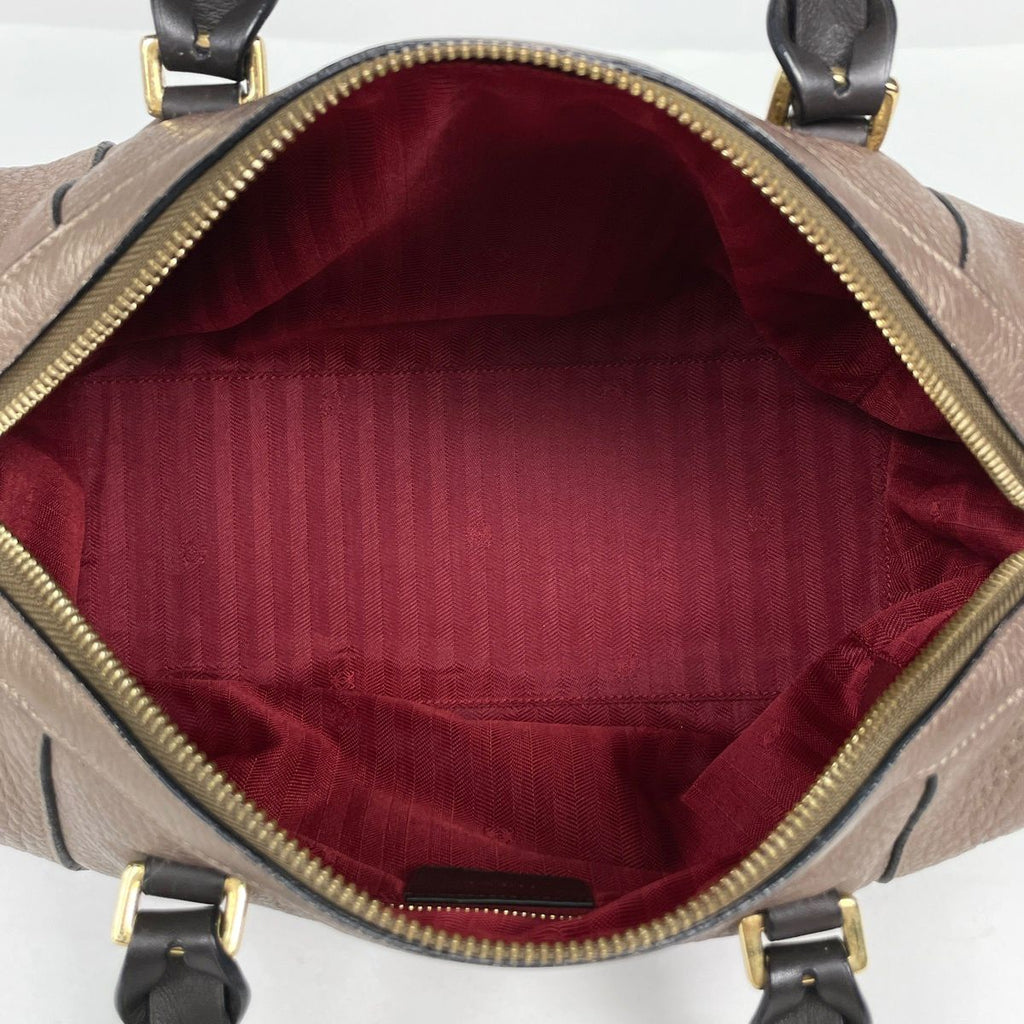 Loewe Handbag Fusta 25 2-Way Leather Brown — view 8