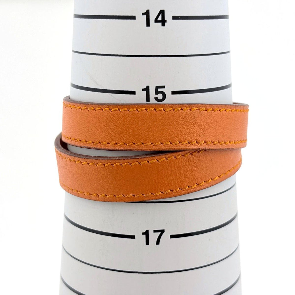 Hermes Kelly Double Tour Bracelet Orange — view 7
