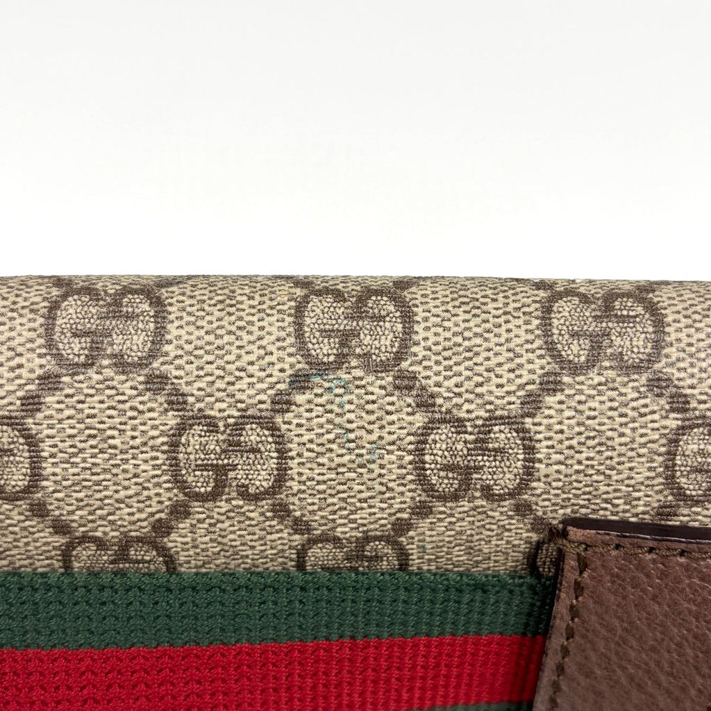 Gucci Belt Bag GG Pattern Waist Supreme Brown — view 6