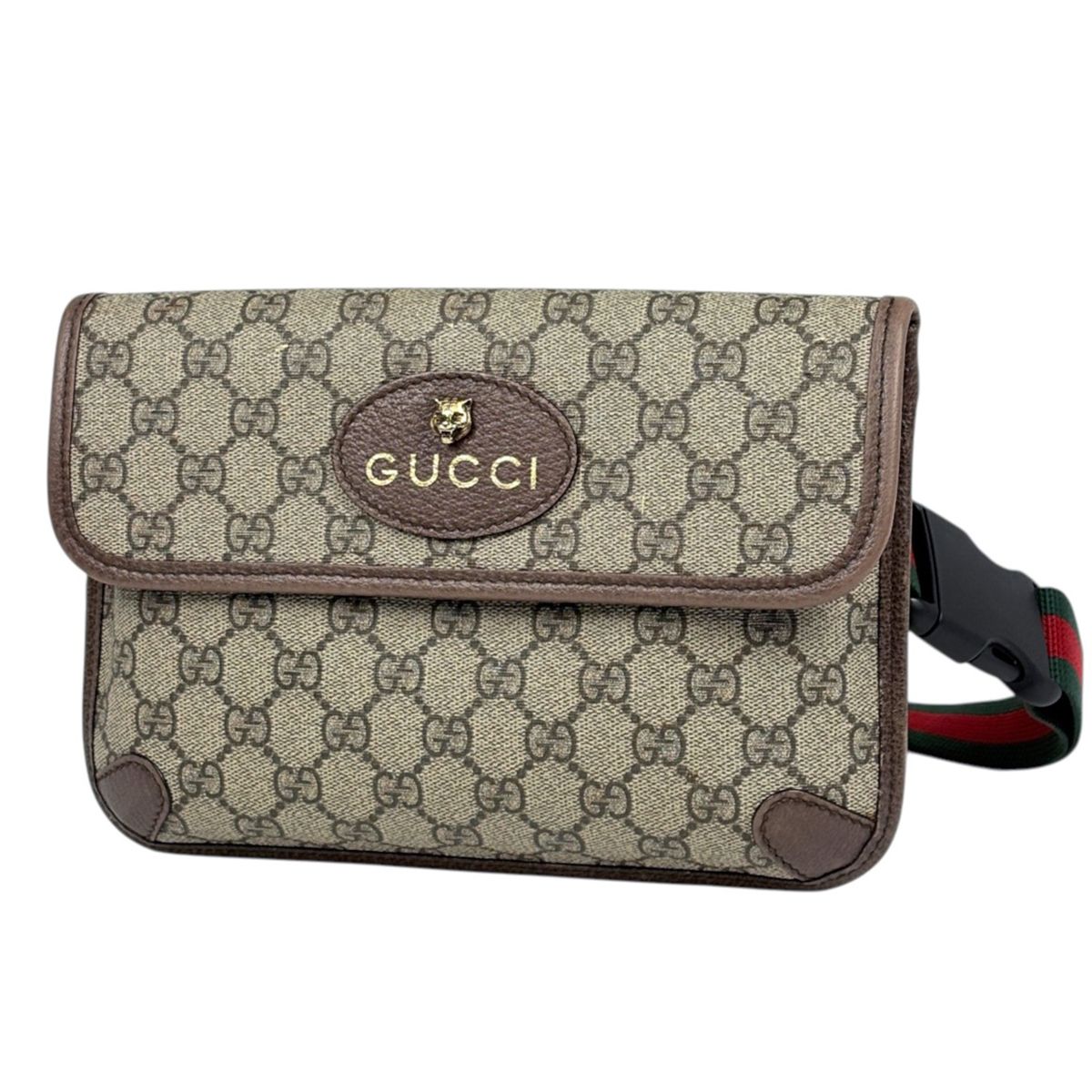 Gucci Belt Bag GG Pattern Waist Supreme Brown