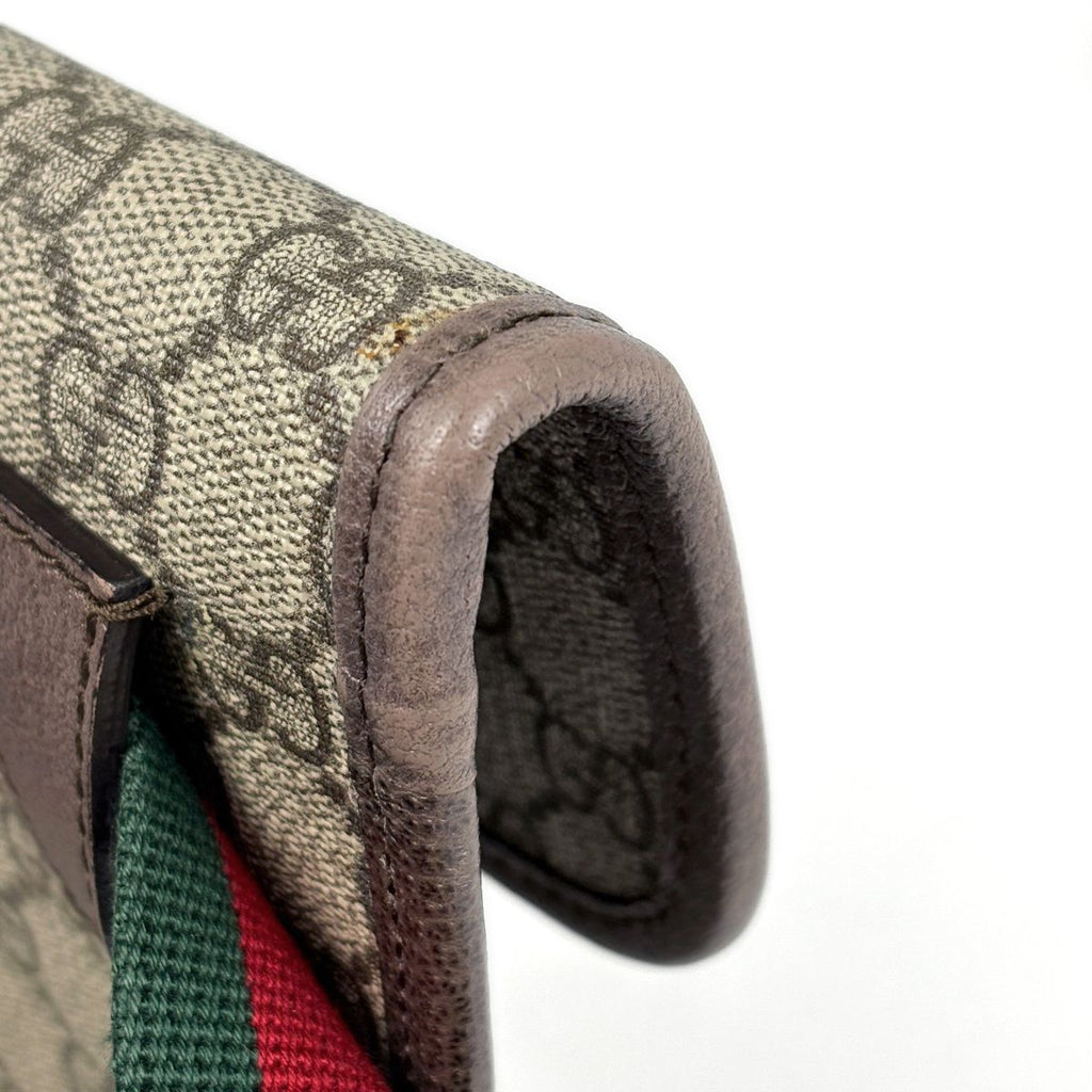 Gucci Belt Bag GG Pattern Waist Supreme Brown — view 4