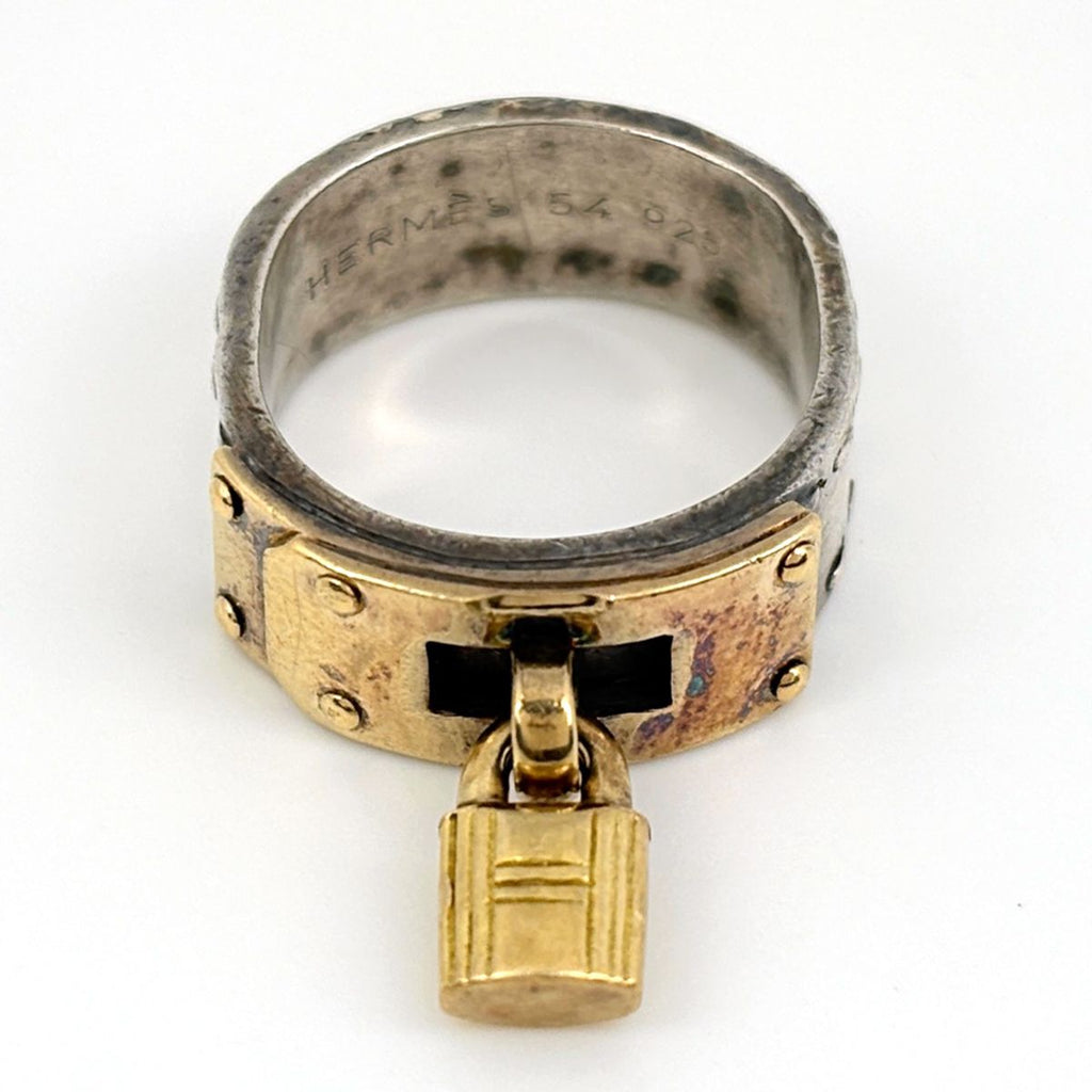 Hermes Ring 925 Sterling Silver Gold — view 2