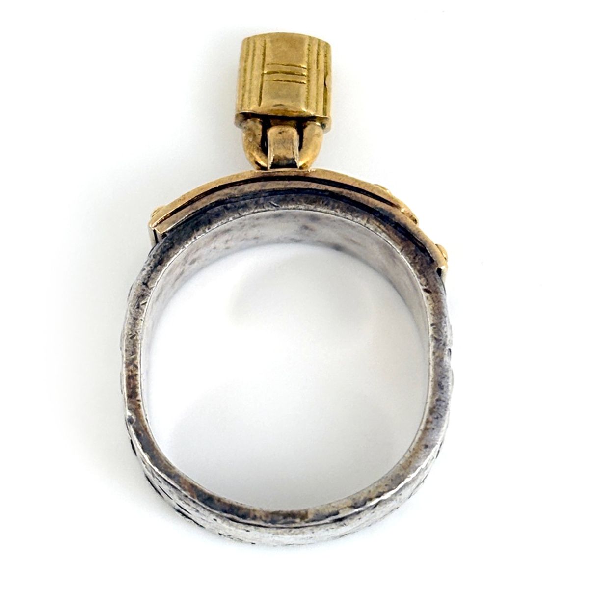 Hermes Ring 925 Sterling Silver Gold — view 4