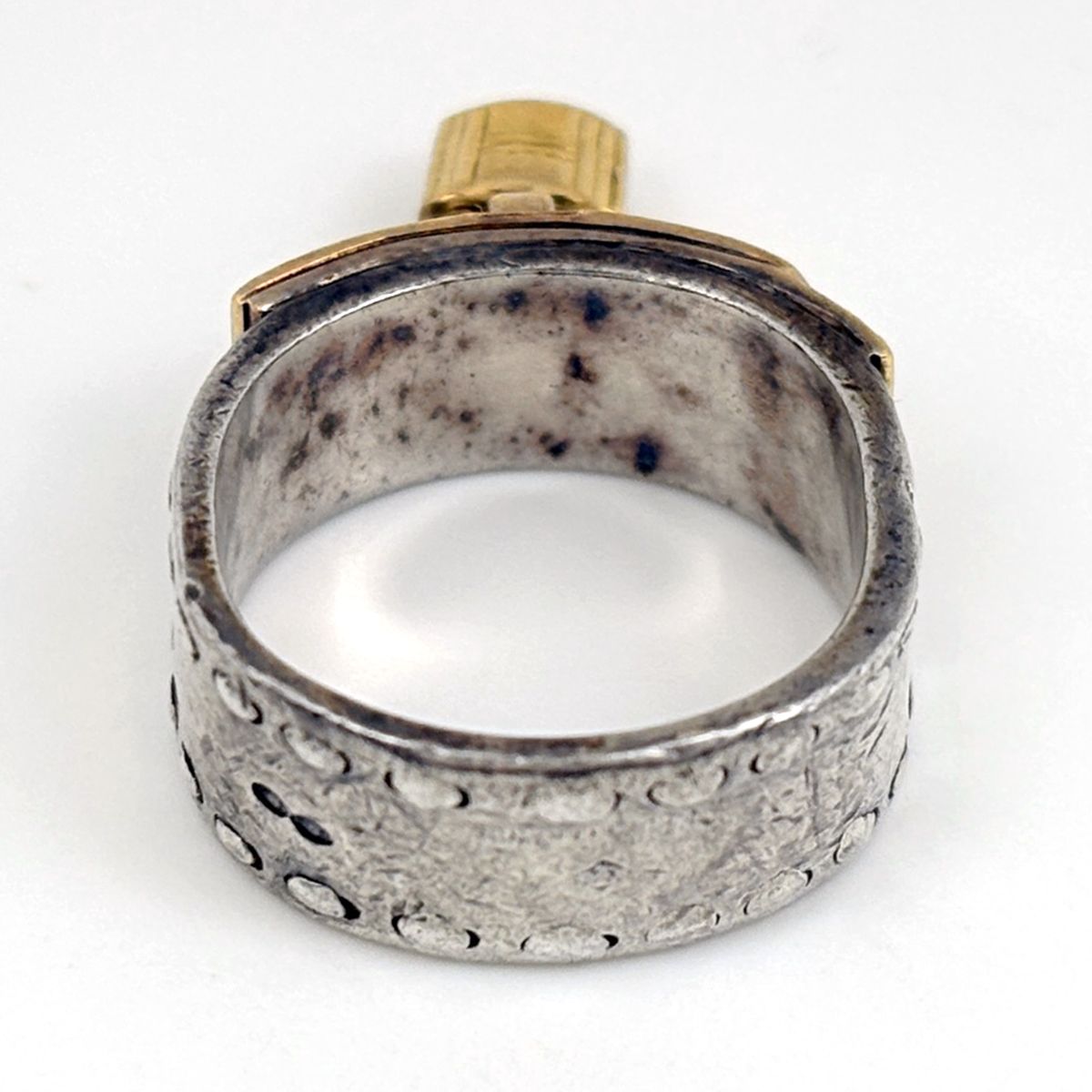 Hermes Ring 925 Sterling Silver Gold — view 3