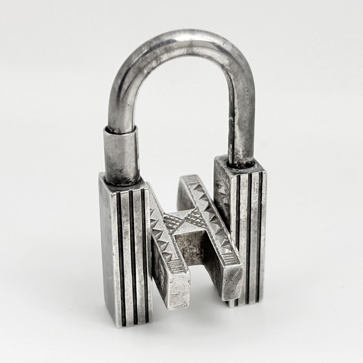 Hermes Bag Charm Pendant Key Holder Touareg 925 Sterling Silver — view 2