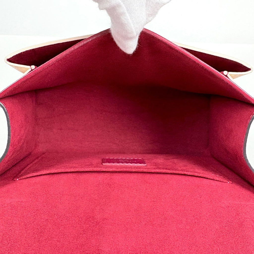 Louis Vuitton My Lockme BB Shoulder Bag Leather Bordeaux Ivory — view 8