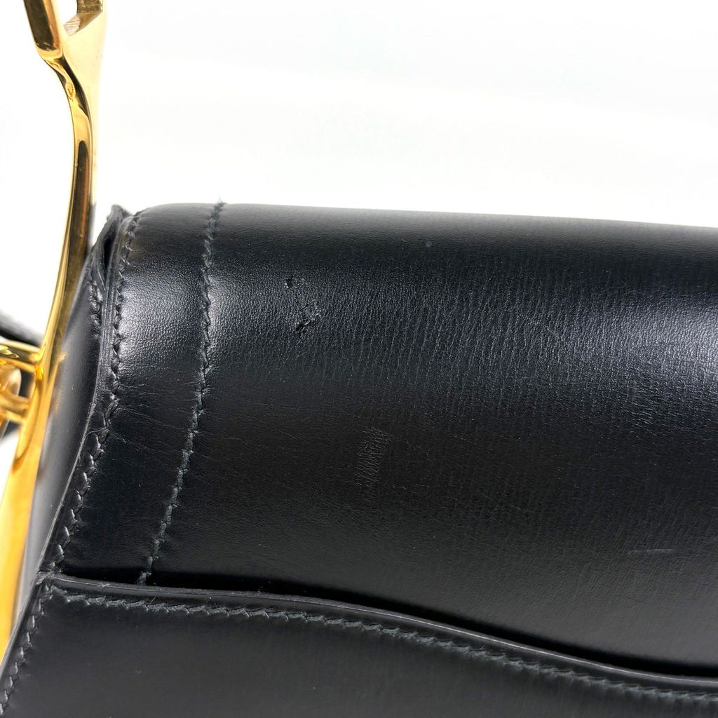 Hermes Shoulder Bag Passcode Box Calf Black — view 6