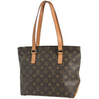 Louis Vuitton Cabas Piano Tote Shoulder Bag Monogram Brown