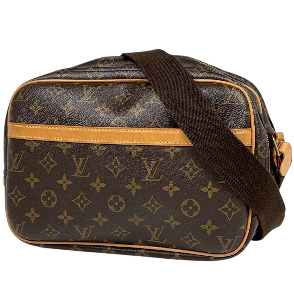 Louis Vuitton Reporter PM Shoulder Bag Monogram Brown