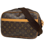 Louis Vuitton Reporter PM Shoulder Bag Monogram Brown
