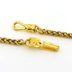 Chanel Necklace CC Logo Long Color Stone Gold Green — view 2