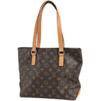 Louis Vuitton Cabas Piano Tote Shoulder Bag Monogram Brown