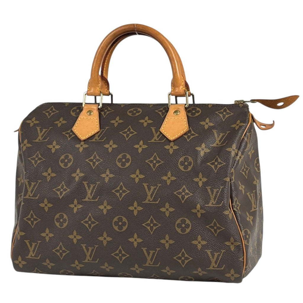 Louis Vuitton Speedy 30 Handbag Monogram Brown