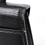 Saint Laurent Handbag Logo Leather Black — view 4