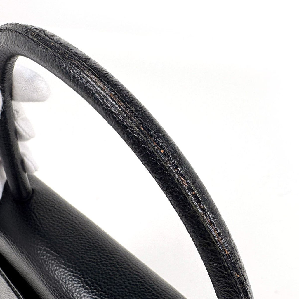 Saint Laurent Handbag Logo Leather Black — view 5