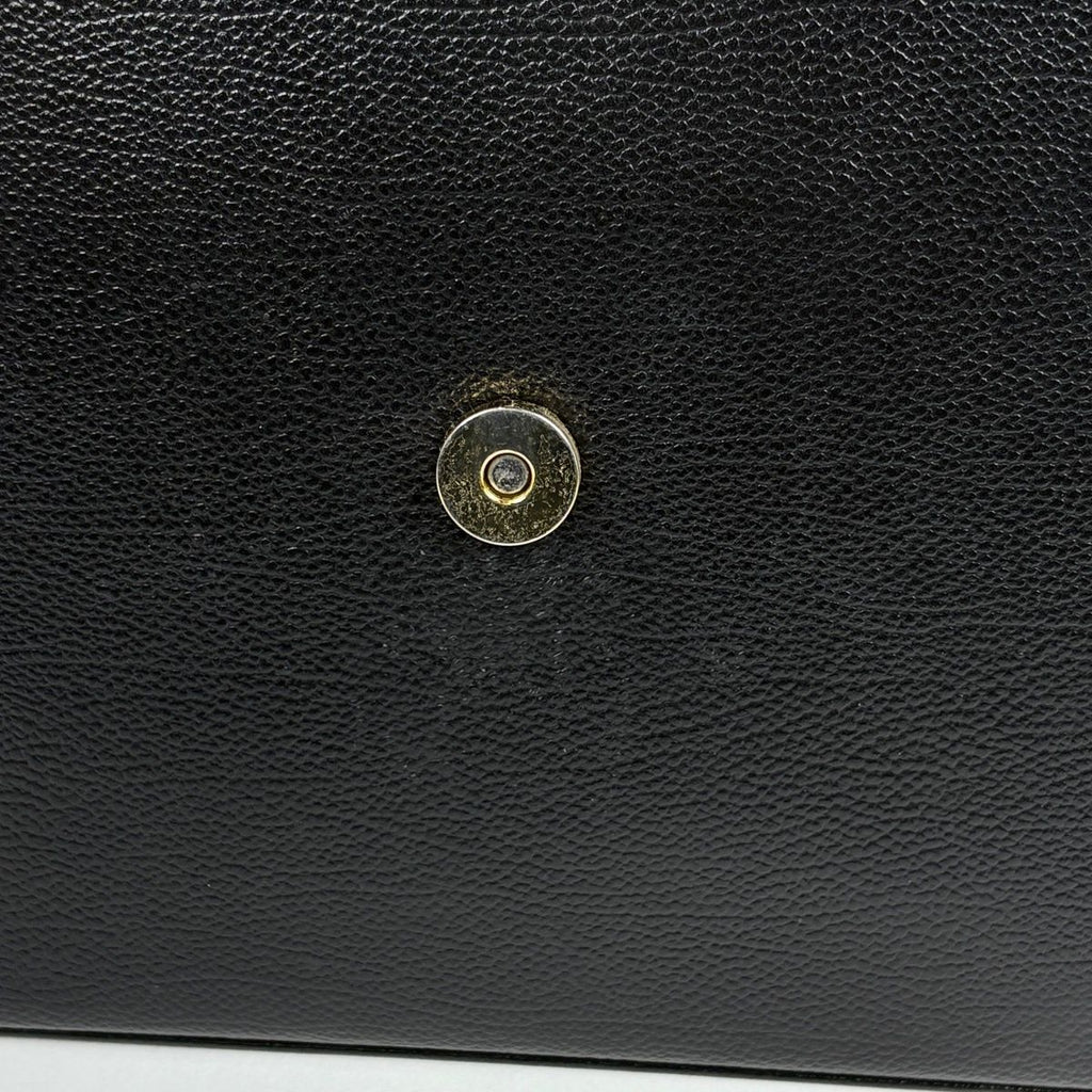 Saint Laurent Handbag Logo Leather Black — view 6
