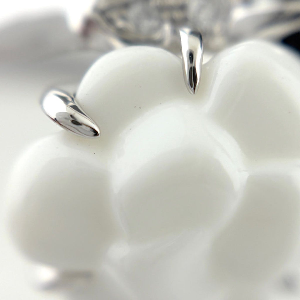 Chanel Camellia Ring Onyx Chalcedony Melee Diamond Flower Motif — view 3