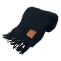 Loewe Shawl Black Wool Scarf