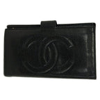 Chanel Wallet Black CC Logo Gold Kiss Lock — view 2