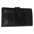Chanel Wallet Black CC Logo Gold Kiss Lock