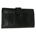 Chanel Wallet Black CC Logo Gold Kiss Lock