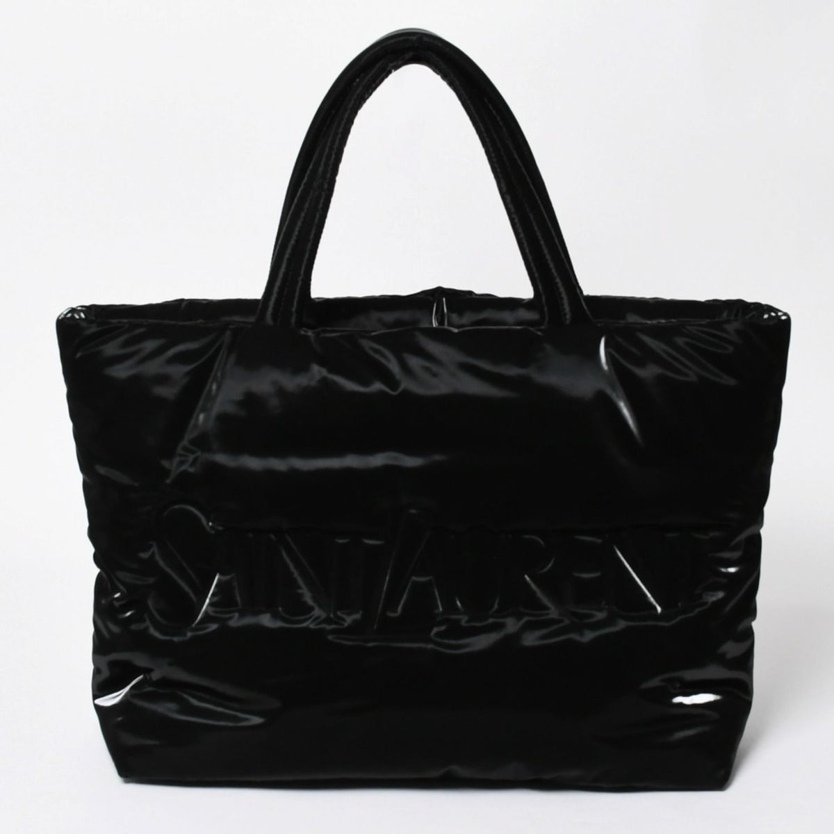 Saint Laurent Paris Tote Bag Leather Black