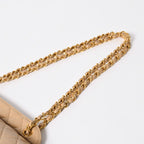 Chanel Quilted CC Logo Diana Flap Chain Shoulder Bag Beige Gold Lambskin — view 6