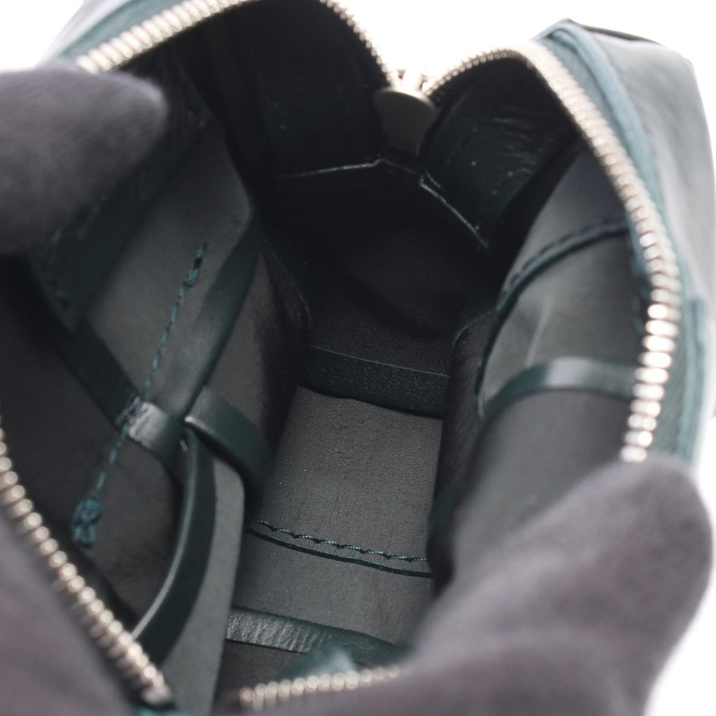 Bottega Veneta Waist Bag Cassette Maxi Intrecciato Mini Dark Green Leather — view 3