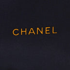 Chanel Scarf CC Logo Camellia Black Silk — view 2