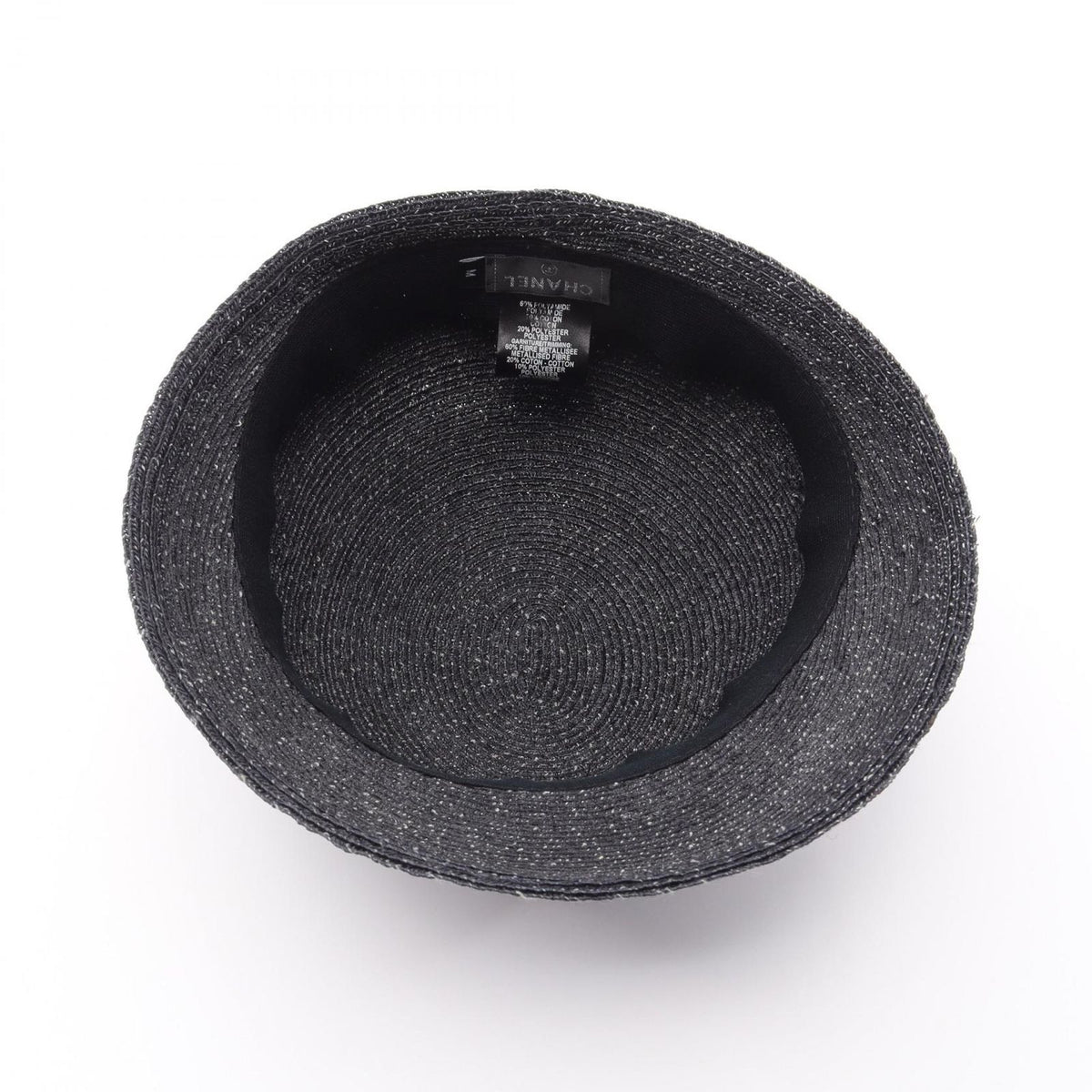 Chanel Hat Clochette Bob Black Nylon Hat — view 3
