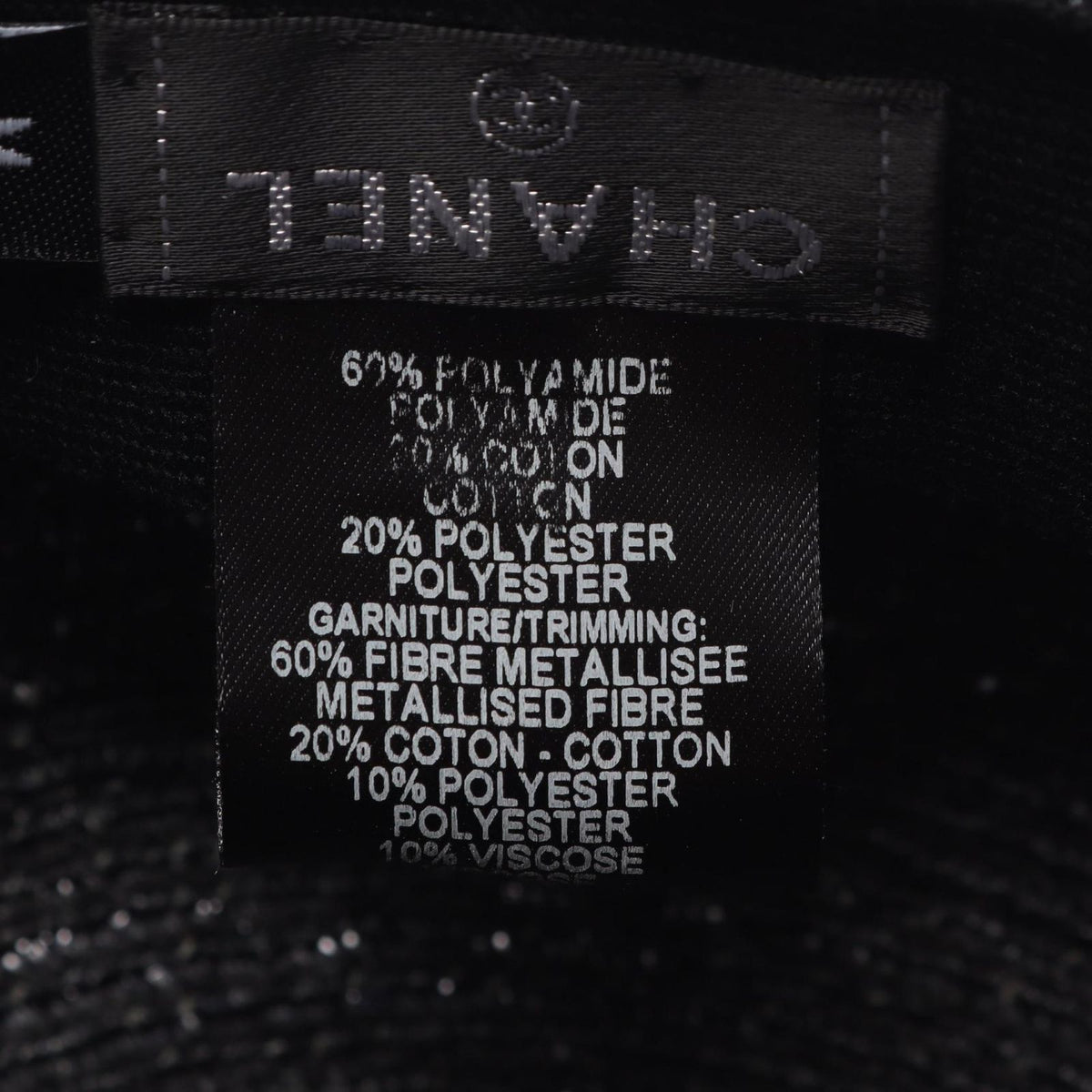 Chanel Hat Clochette Bob Black Nylon Hat — view 5