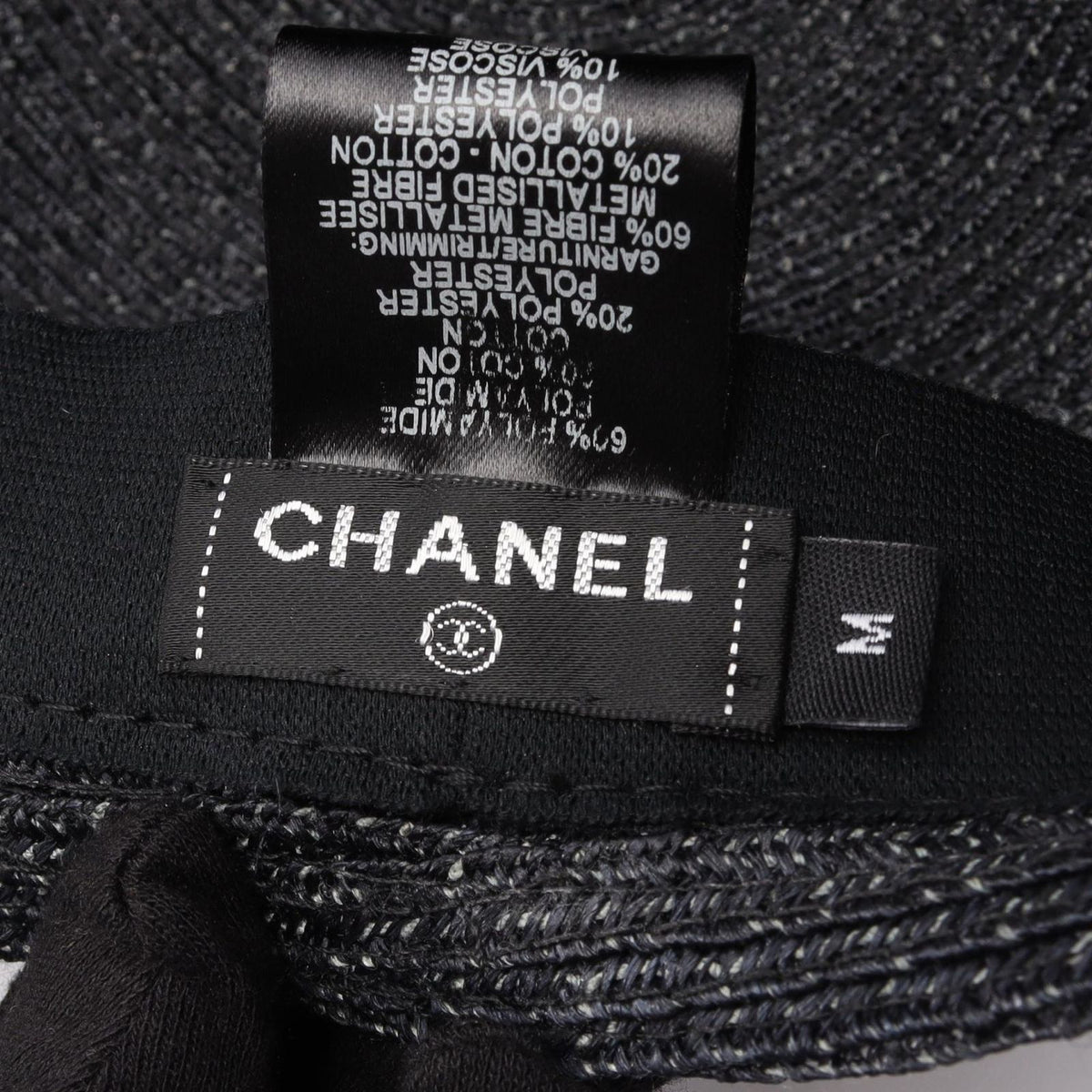 Chanel Hat Clochette Bob Black Nylon Hat — view 4