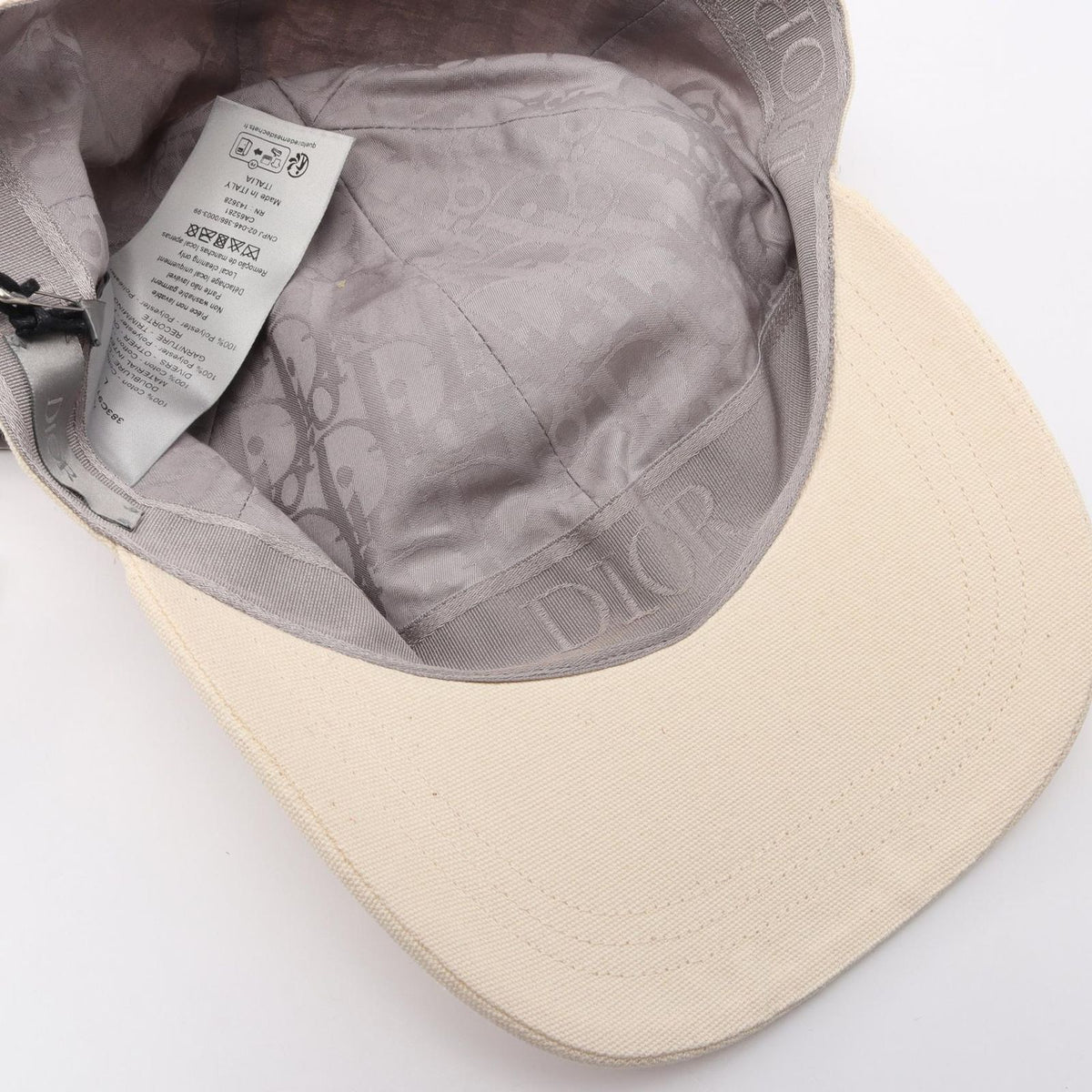 Dior Cap Denim Tears Logo Embroidery Cotton Cap Hat — view 6