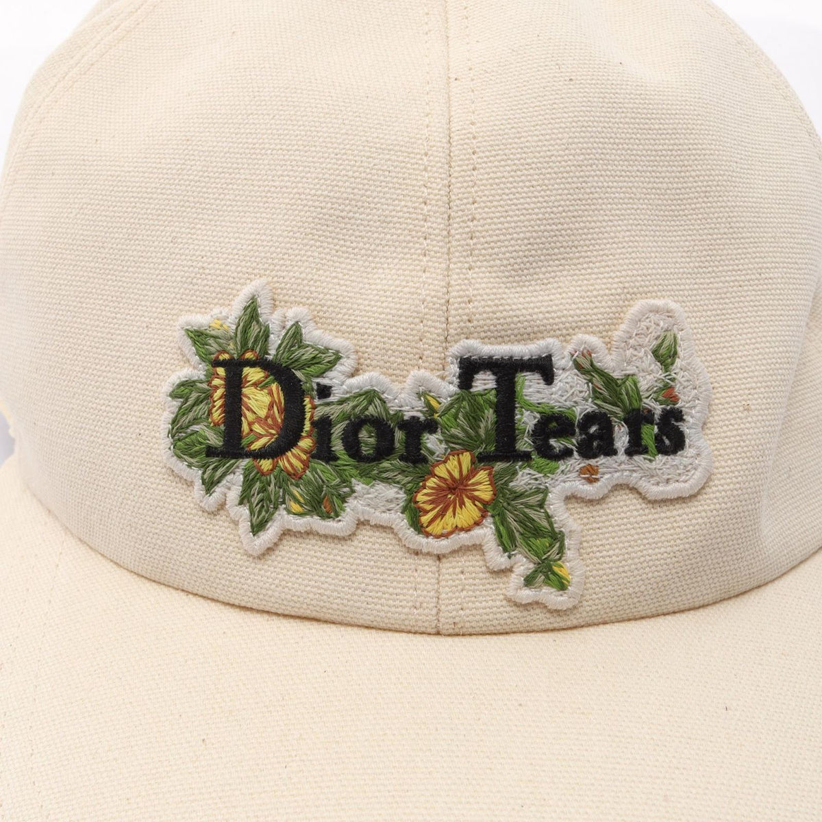 Dior Cap Denim Tears Logo Embroidery Cotton Cap Hat — view 7