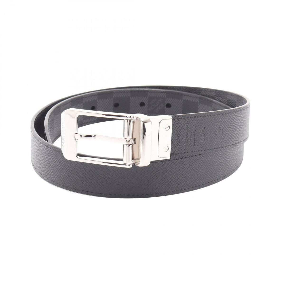 Louis Vuitton Belt Ceinture Seattle Damier Graphite Reversible 30 — view 5