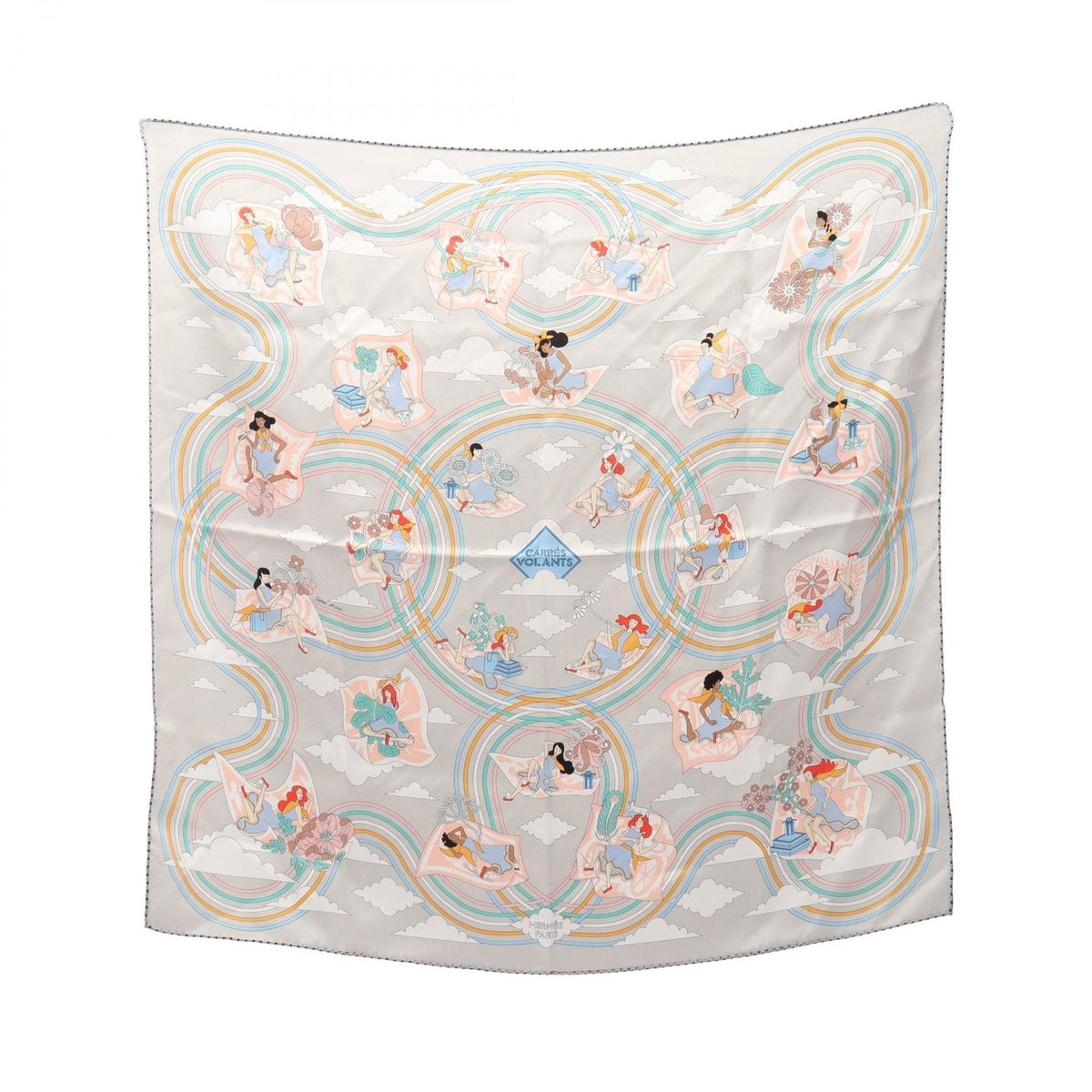 Hermes Scarf Carre 70 Carres Volants Silk
