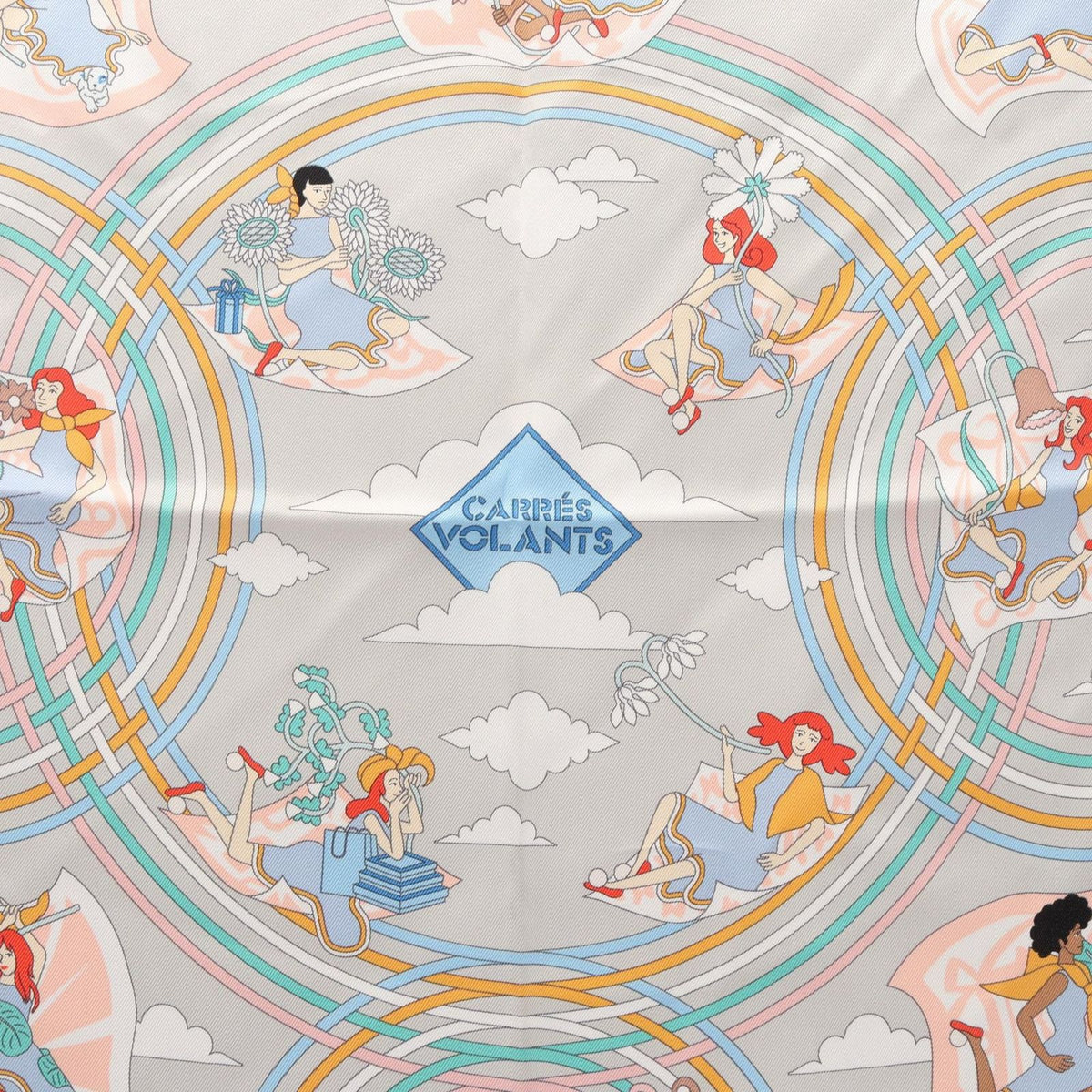 Hermes Scarf Carre 70 Carres Volants Silk — view 5