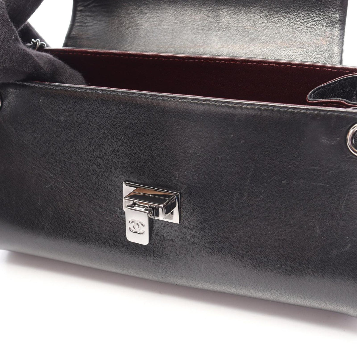 Chanel Shoulder Bag Mademoiselle Black Lambskin Chain — view 7