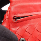 Bottega Veneta Shoulder Bag Intrecciato Red Leather Mini Chain — view 7