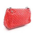 Bottega Veneta Shoulder Bag Intrecciato Red Leather Mini Chain — view 2