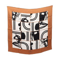 Hermes Scarf Carre 70 en Desordre Beige Silk